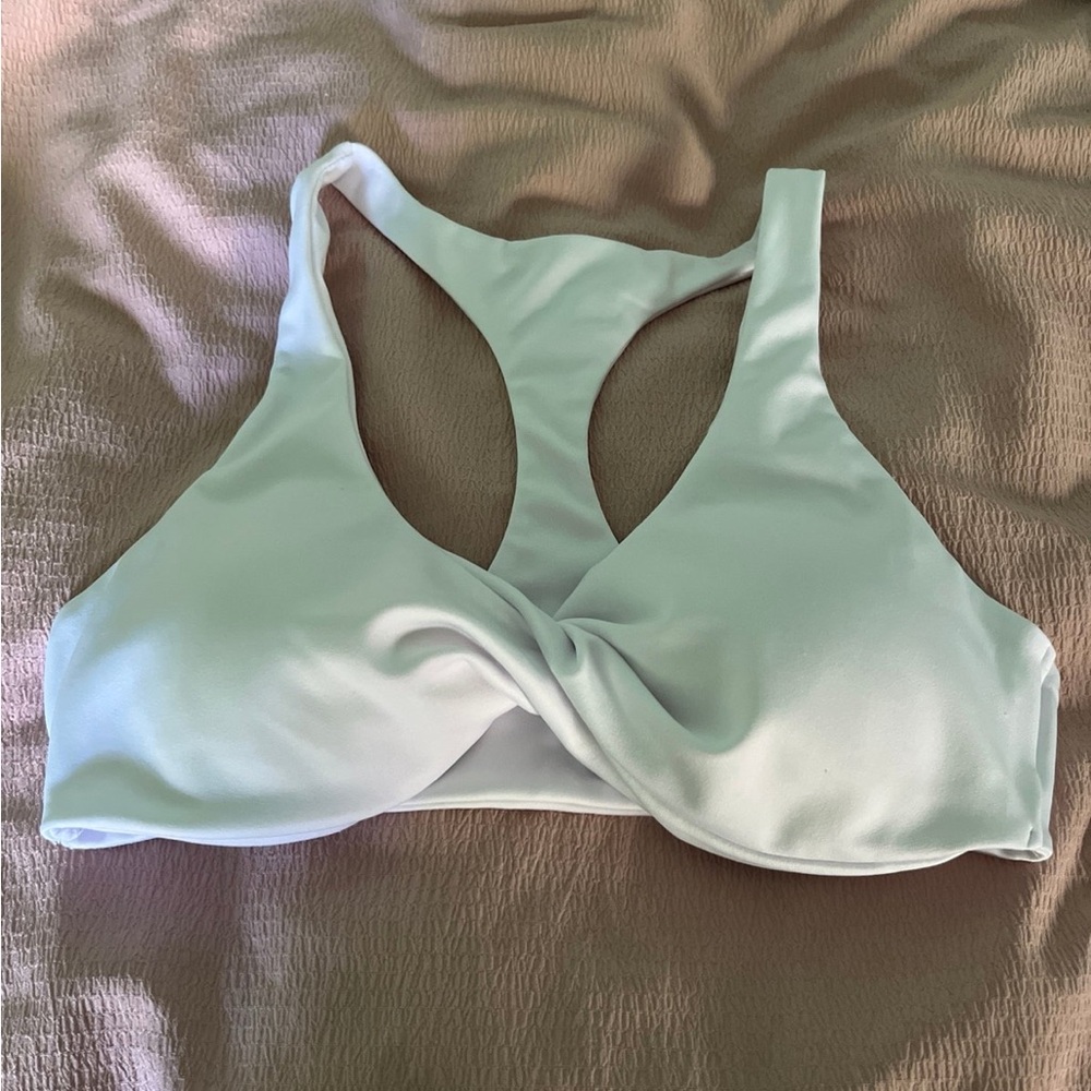White Sports bra